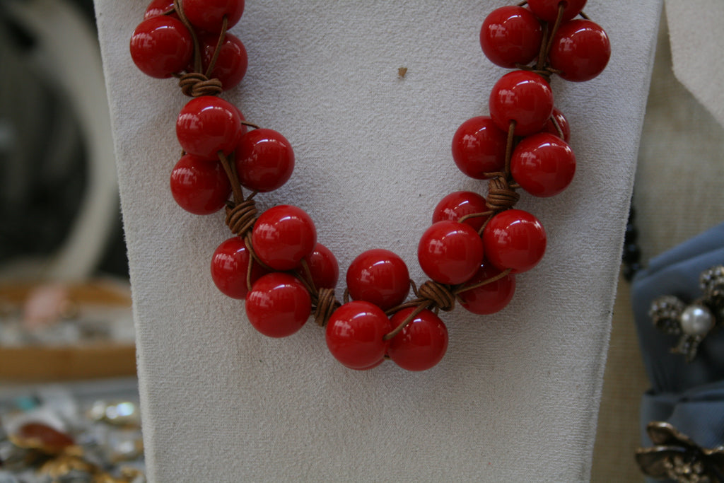 Collana grappolo di corallo