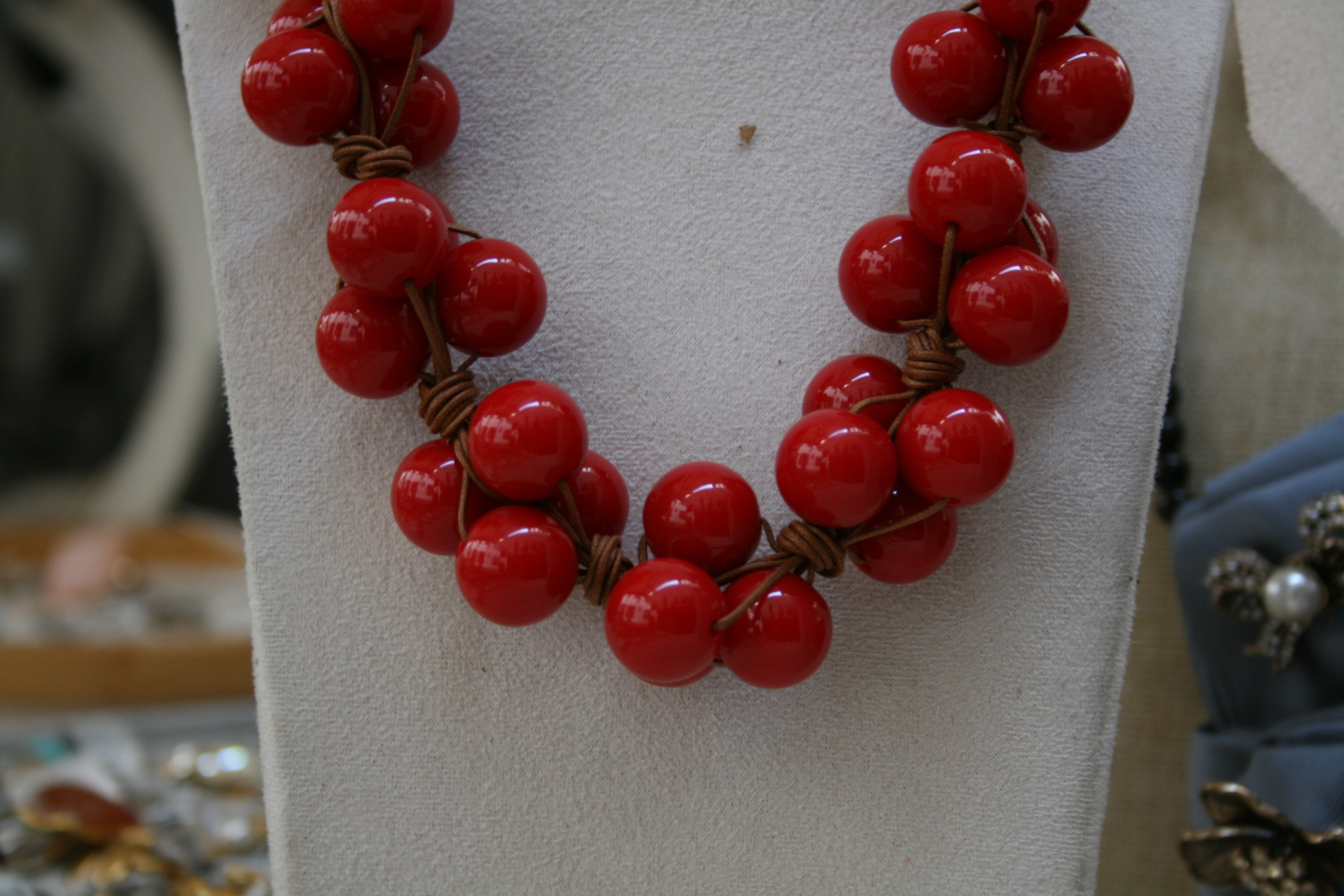 Collana grappolo di corallo