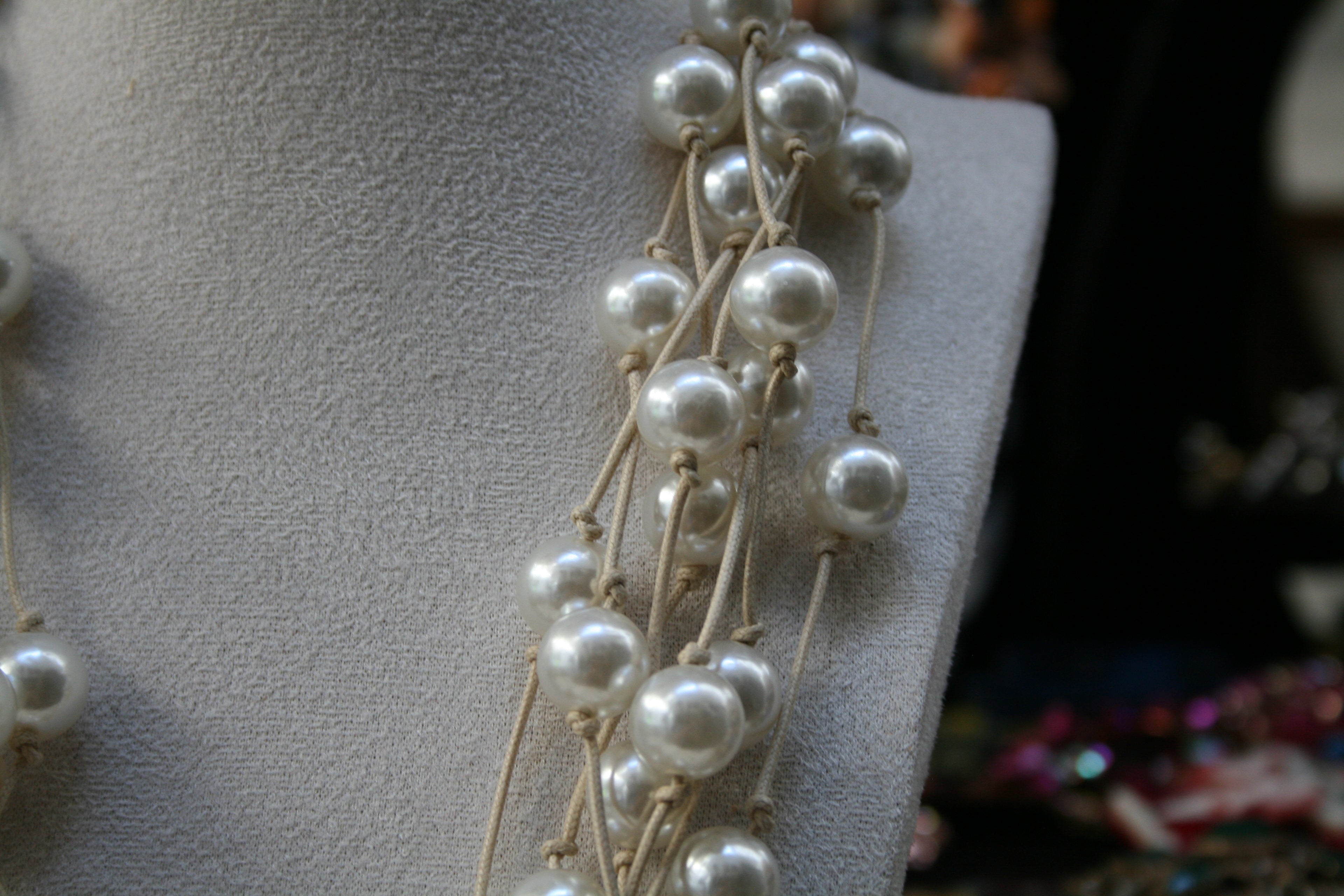 Collana Multi-Filo Cascata di Luce