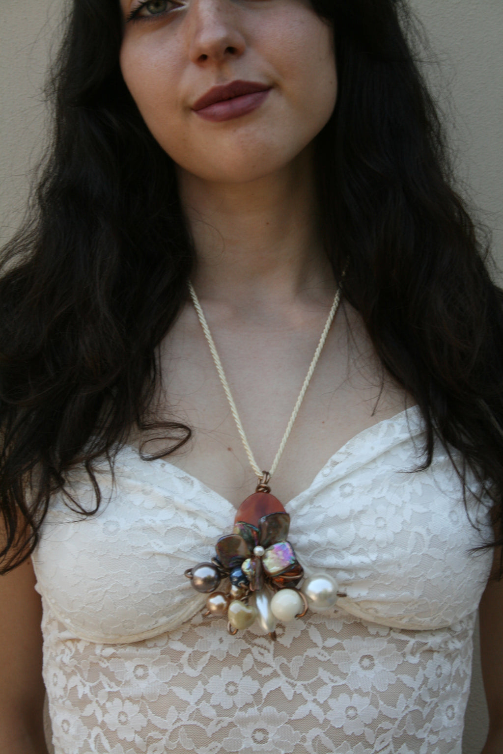 Collana pendente Fior di Madreperla