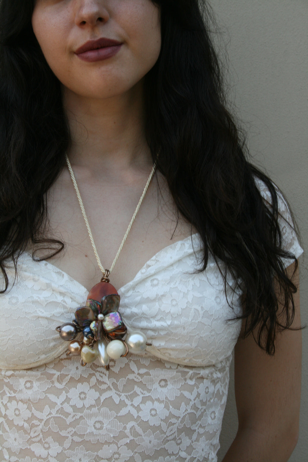 Collana pendente Fior di Madreperla