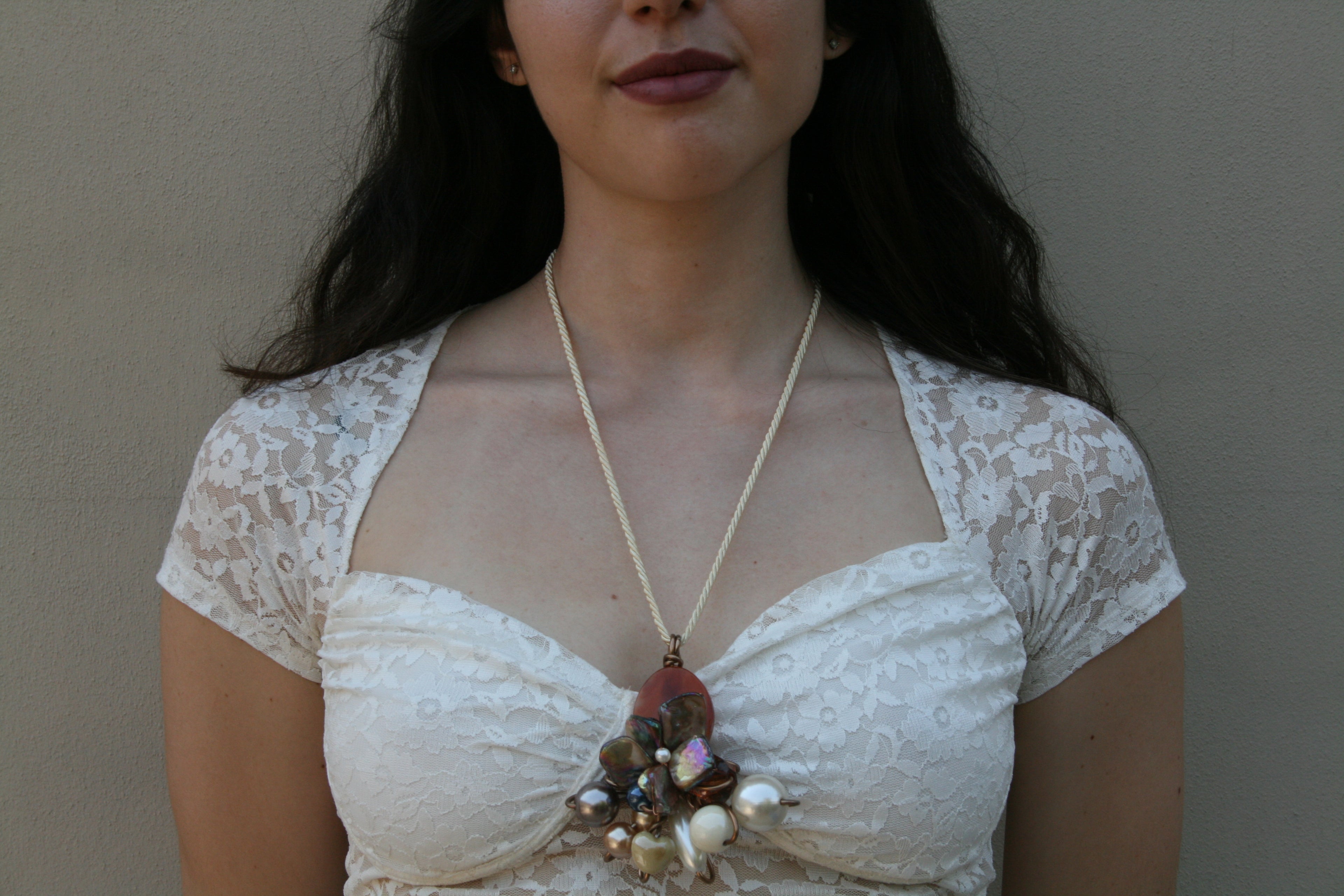 Collana pendente Fior di Madreperla