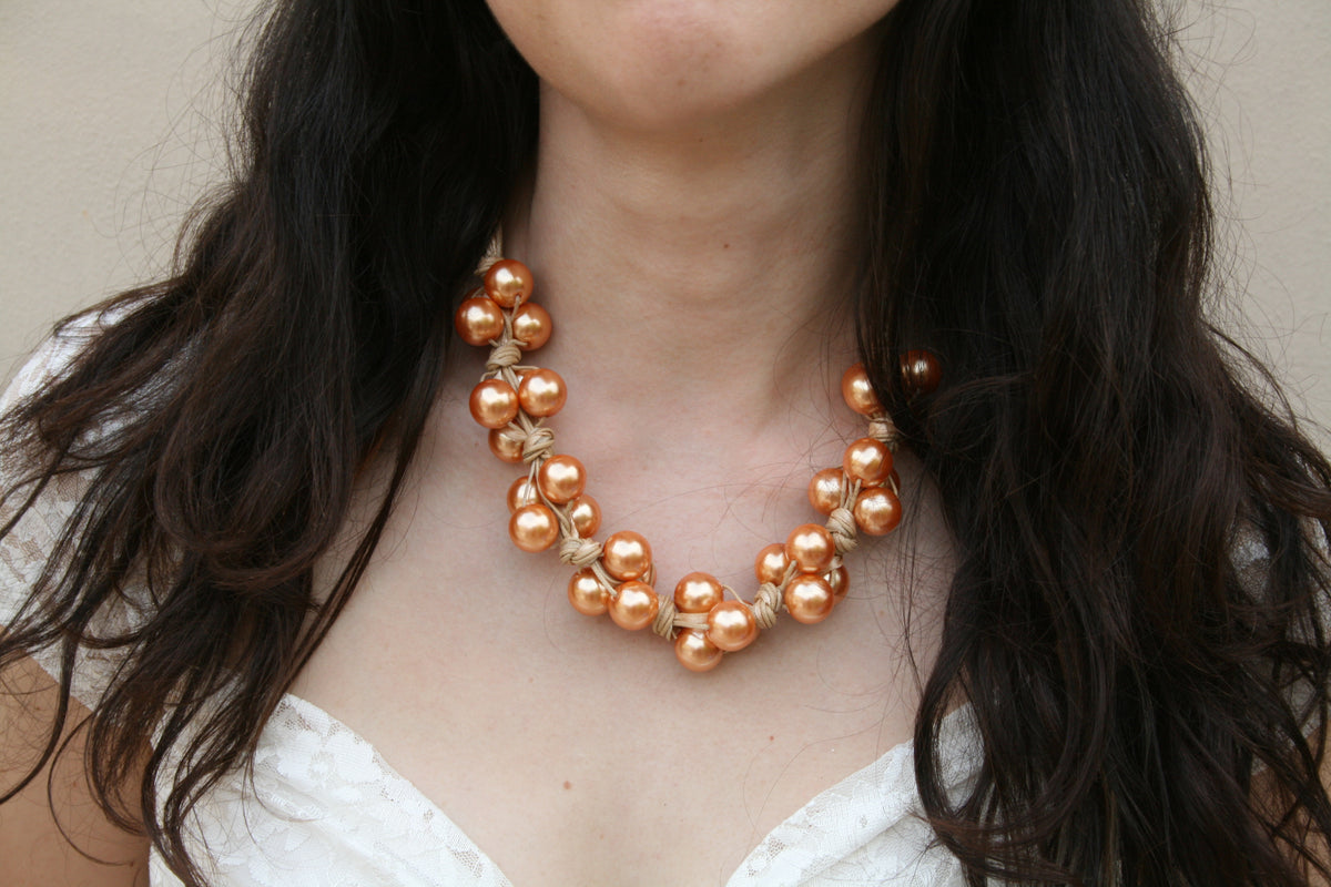 Collana  ambrata