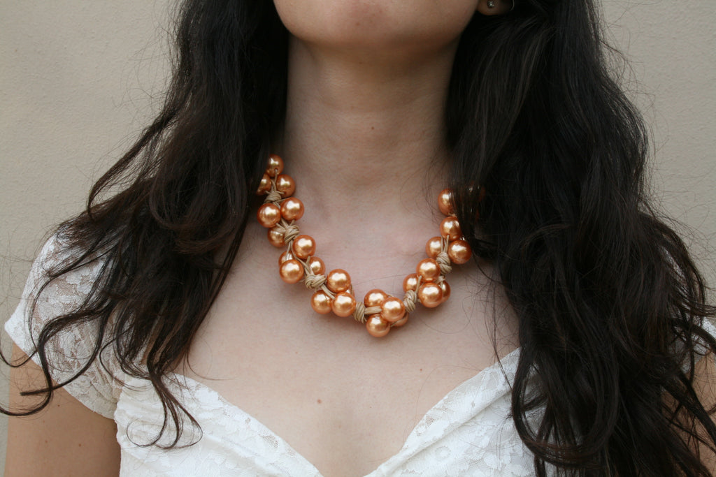 Collana  ambrata