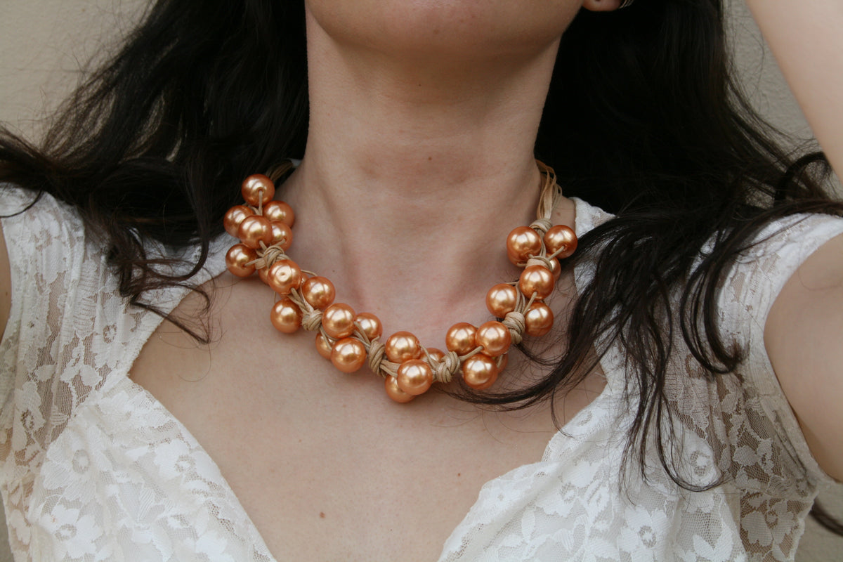 Collana  ambrata